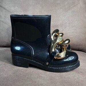 JW Anderson Womens Chain Rubber Heeled Slip On Rain...